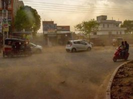 Mathura dust storm weather