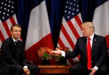 Trump meets with French President Macron in New York